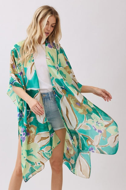 Botanical Print Kimono