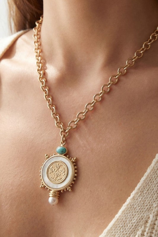 Medallion Pendant Necklace