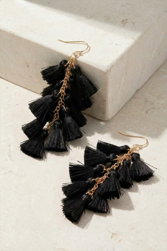 Tassel Statement Earrings