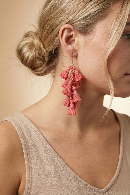 Tassel Statement Earrings