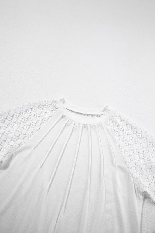 Patchwork Sleeve Knit Top