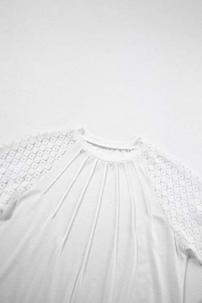 Patchwork Sleeve Knit Top