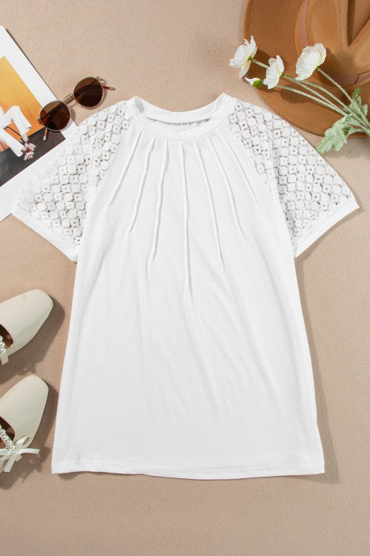 Patchwork Sleeve Knit Top