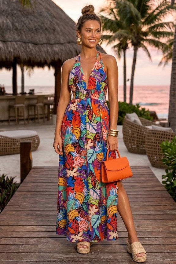 Tropical Maxi Dress