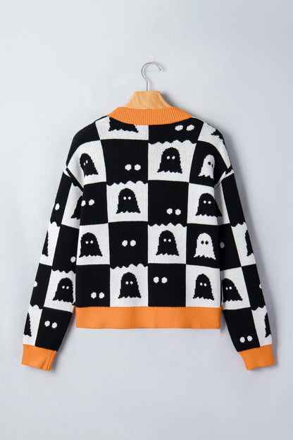 Ghost Print Cardigan