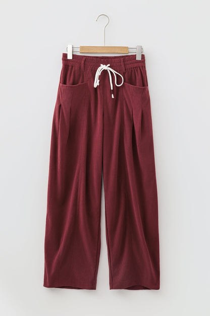 Corduroy Drawstring Pants