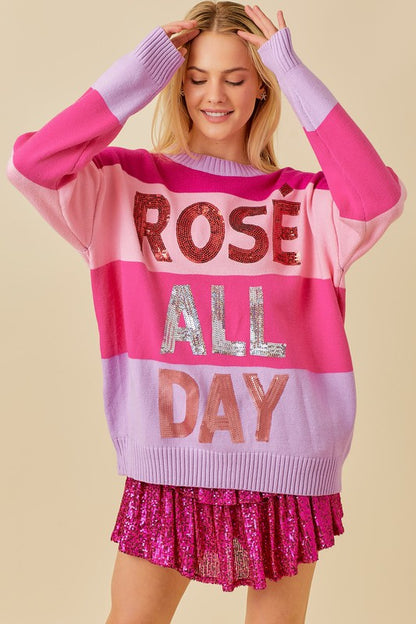 Rose All Day Oversized Sweater