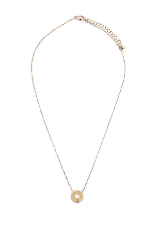 Gold Compass Necklace