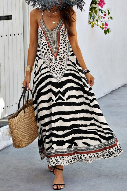 Open Back Maxi Dress
