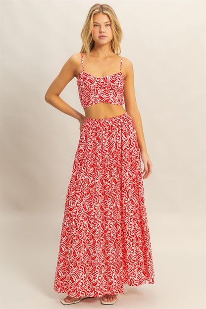 Paisley Skirt Set