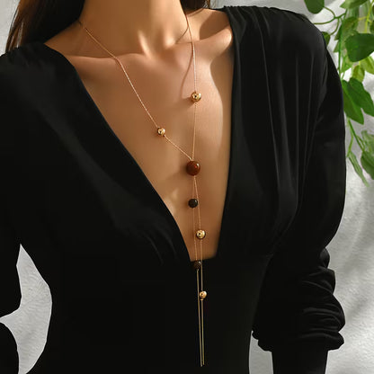 Beaded Lariat Necklace