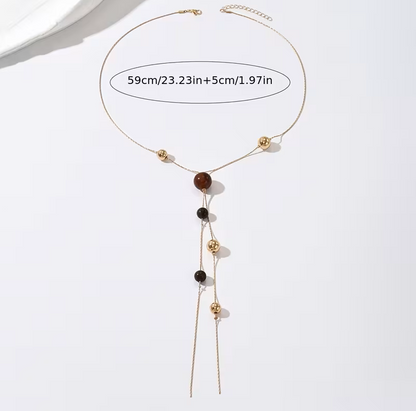 Beaded Lariat Necklace