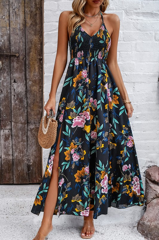 Halter Neck Maxi Dress