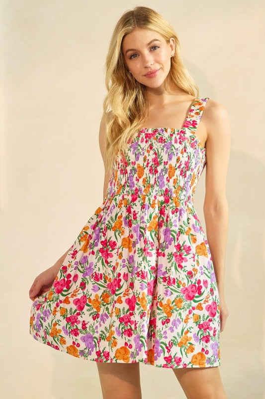 Flirty Floral Mini Dress