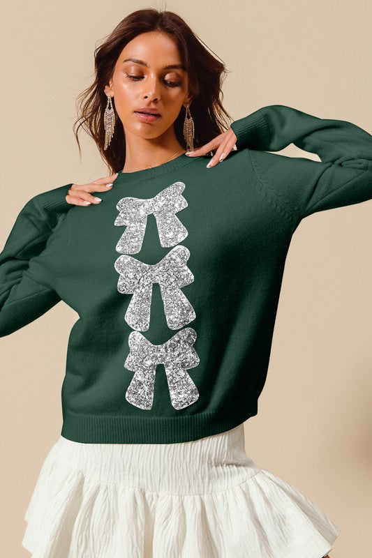 Sequin Holiday Sweater