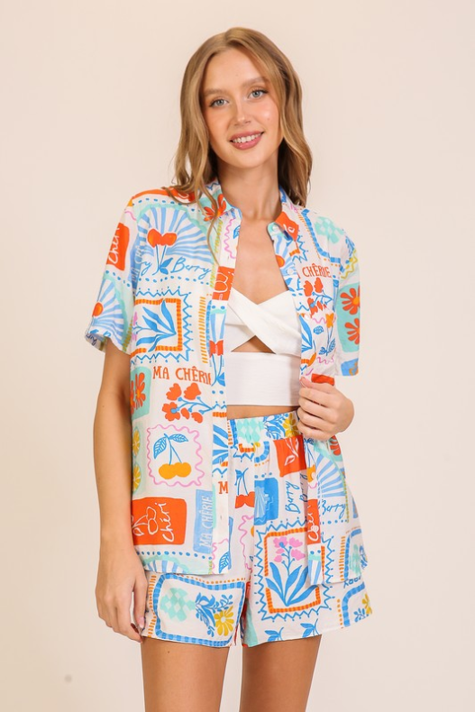 Ma Cherie Shorts Set