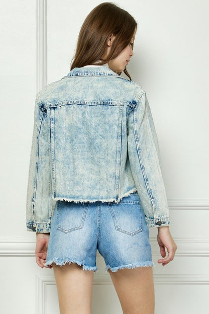 Rhinestone Denim Jacket