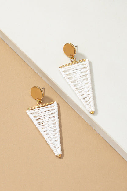 Raffia Straw Earrings